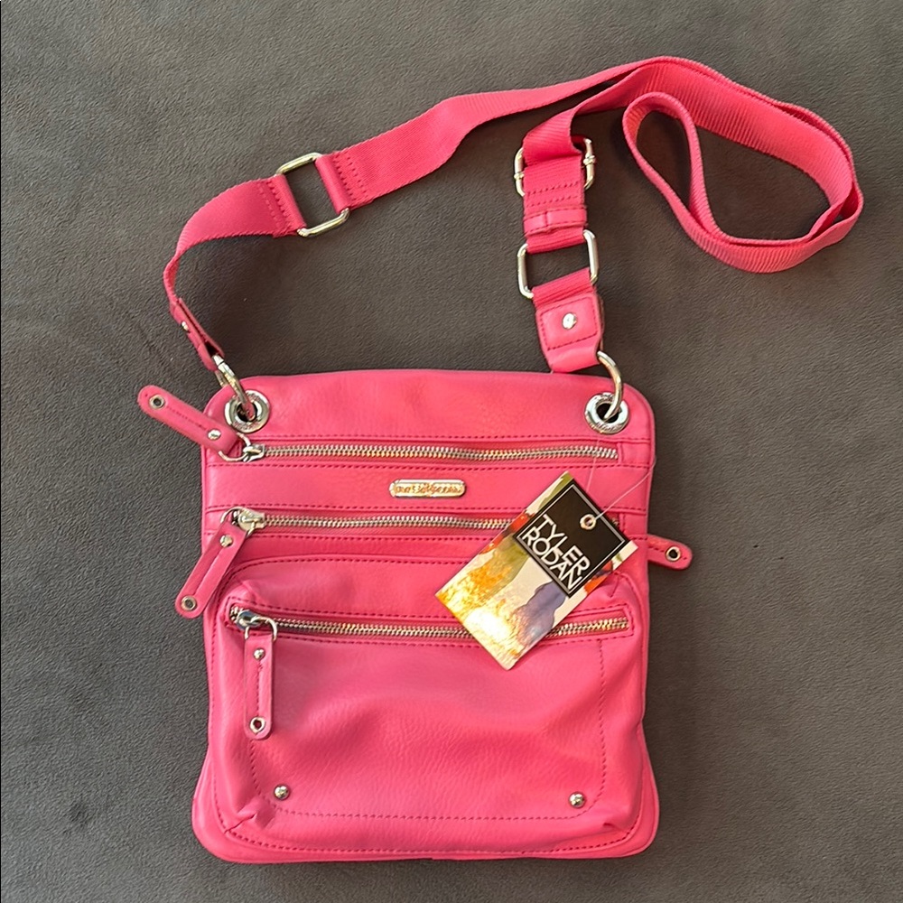 Tyler Rodan Pink Crossbody Bag with Chic Design